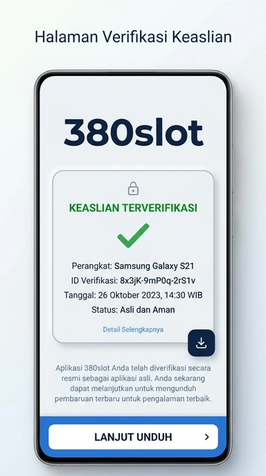 Tampilan kanal resmi 380slot