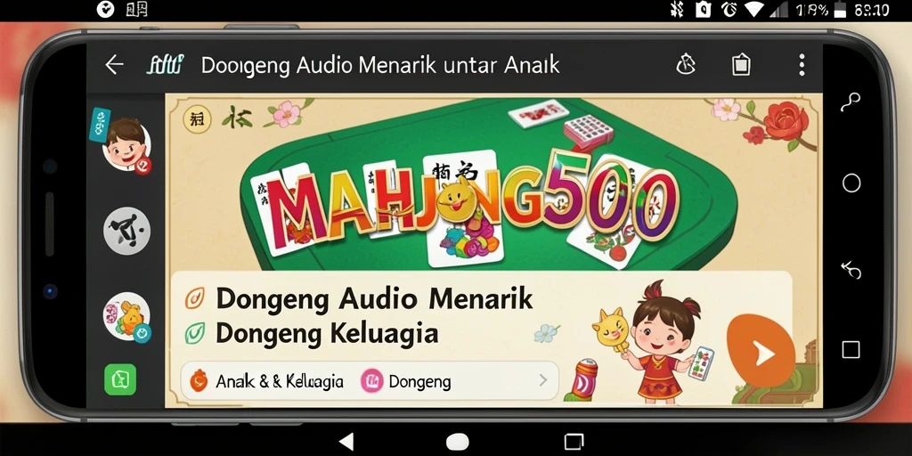 Tampilan antarmuka MAHJONG500 yang ramah dan menarik untuk anak.